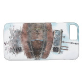 Boat-liefhebbers Vist Trawler Waterverf Art-reeks Case-Mate iPhone Case (Achterkant (Horizontaal))