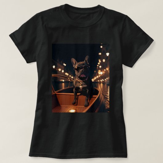 Boat Life Frenchie T-shirt (Design voorkant)