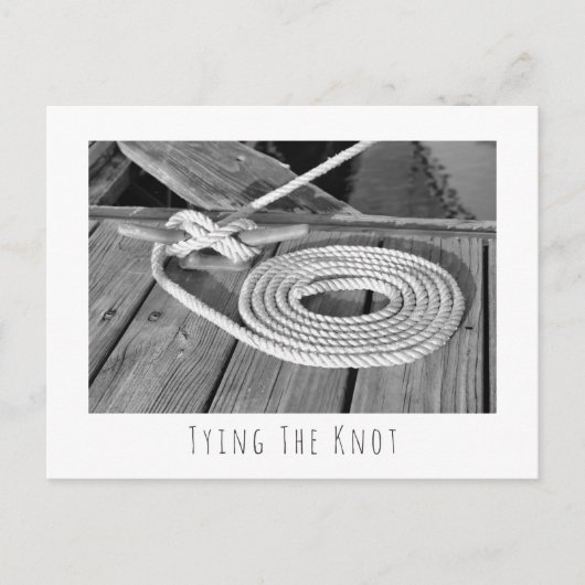Boat Line Save the Date Aankondigingskaart (Voorkant)