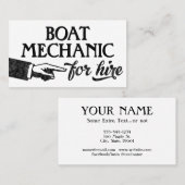 Boat Mechanische Visitekaartjes - Koel Vintage (Voorkant / Achterkant)
