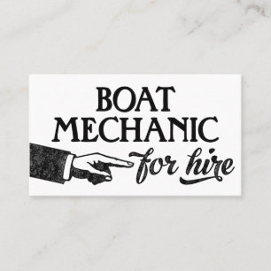 Boat Mechanische Visitekaartjes - Koel Vintage
