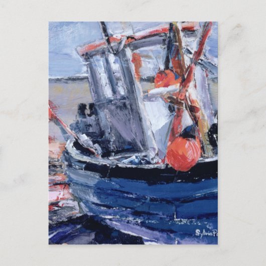 Boat met Red Buoy Briefkaart (Voorkant)