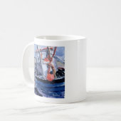 Boat met Red Buoy Koffiemok (Voorkant links)