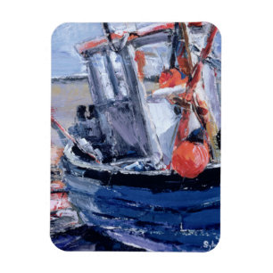 Boat met Red Buoy Magneet