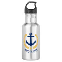 Boat naam Nautical Anchor Gold Style Star