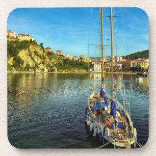 Boat Nadert Shore Agropoli Bier Onderzetter