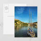 Boat Nadert Shore | Agropoli Briefkaart (Voorkant / Achterkant)