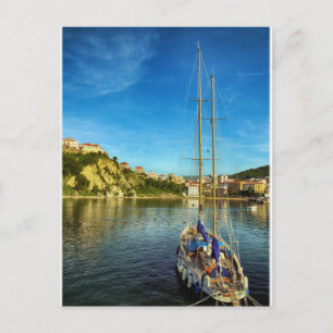 Boat Nadert Shore   Agropoli Briefkaart