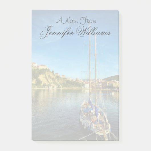 Boat Nadert Shore | Agropoli Post-it® Notes (Voorkant)