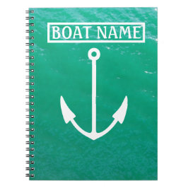 Boat Name Anchor Captains Log Notitieboek