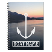 Boat Name Anchor Captains Log Notitieboek (Voorkant)