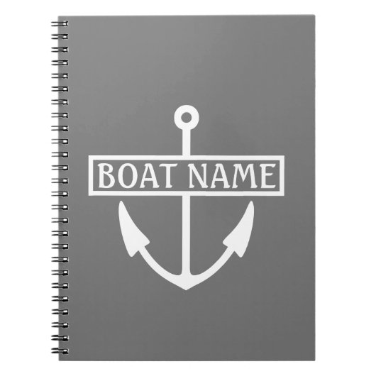 Boat Name Anchor Cruise Scrapbook Notitieboek (Voorkant)