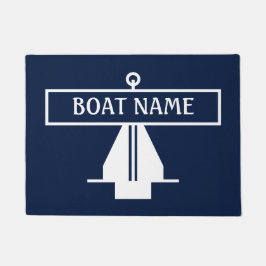 Boat Name Anchor Dock Mat