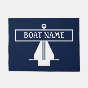 Boat Name Anchor Dock Mat