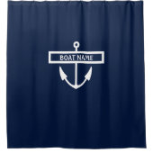 Boat Name Anchor Douchegordijn (Voorkant)