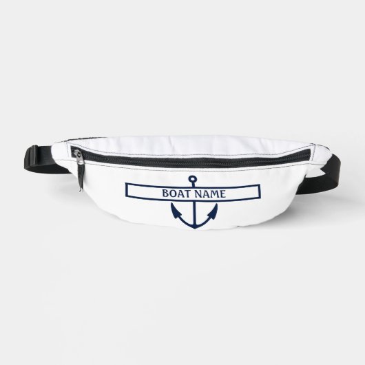 Boat Name Anchor Heuptasje (Voorkant)