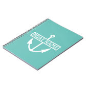 Boat Name Anchor Kapitein Logboek Notitieboek (Linkerzijde)