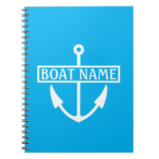 Boat Name Anchor Kapitein Logboek Notitieboek