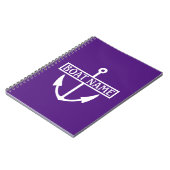 Boat Name Anchor Kapitein Logboek Notitieboek (Linkerzijde)