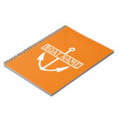 Boat Name Anchor Kapitein Logboek Notitieboek (Linkerzijde)