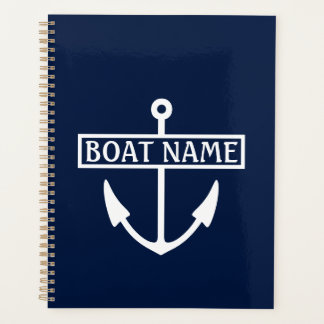 Boat Name Anchor Kapitein Logboek Planner