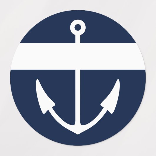 Boat Name Anchor Labels (Design 2)