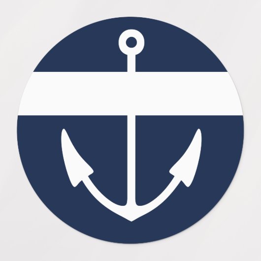 Boat Name Anchor Labels (Design 1)