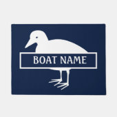Boat Name Bird Dock Mat (Voorkant)
