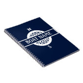 Boat Name Compass Captain's Log Notitieboek (Rechterzijde)