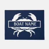 Boat Name Crab Dock Mat (Voorkant)