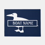 Boat Name Duck Dock Mat (Voorkant)