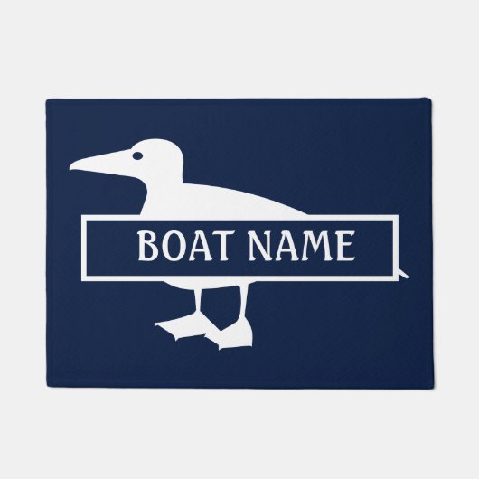 Boat Name Duck Dock Mat (Voorkant)