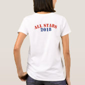 Boat Neck Alle sterren T T-shirt (Achterkant)