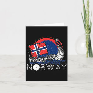 Boat Noorse vlag Noorwegen Viking Ship Pride Ocean Kaart