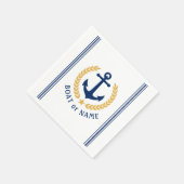 Boat of familienaam Anchor Laurel Rope Stripes Servet (Hoek)