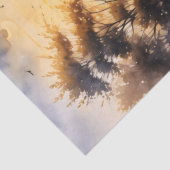 Boat on a Lake at Sunset Decoupage Tissuepapier (Detail)