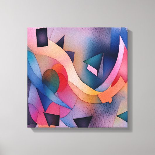 "Boat on Water" Hedendaagse Abstracte kunst Canvas Afdruk (Voorkant)