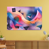 "Boat on Water" Hedendaagse Abstracte kunst Canvas Afdruk (Insitu (Woonkamer))