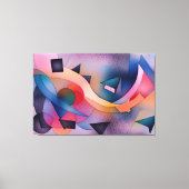 "Boat on Water" Hedendaagse Abstracte kunst Canvas Afdruk (Voorkant)