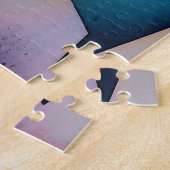 "Boat on Water" Hedendaagse Abstracte kunst Legpuzzel (Zijkant)