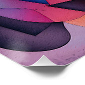 "Boat on Water" Hedendaagse Abstracte kunst Perfect Poster (Hoek)