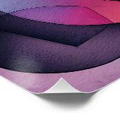 "Boat on Water" Hedendaagse Abstracte kunst Perfect Poster (Hoek)