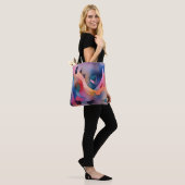 "Boat on Water" Hedendaagse Abstracte kunst Tote Bag (Op model)