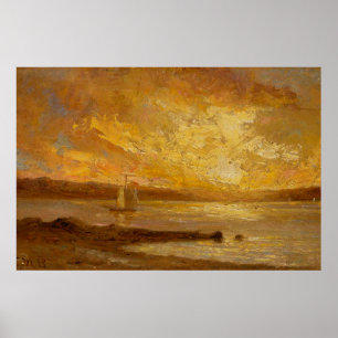 Boat on Zee - Edward Mitchell Banister - c1890 Poster