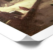 Boat onder de sneeuw poster (Hoek)