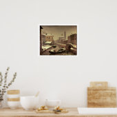 Boat onder de sneeuw poster (Keuken)