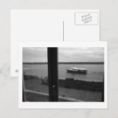 Boat op de baai briefkaart (Voorkant / Achterkant)