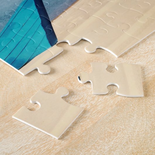 Boat op de Beach Summer Photo Legpuzzel (Zijkant)