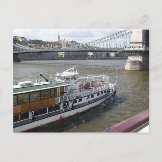 Boat op de Donau Briefkaart (Voorkant)