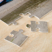 Boat op de rivier legpuzzel (Zijkant)